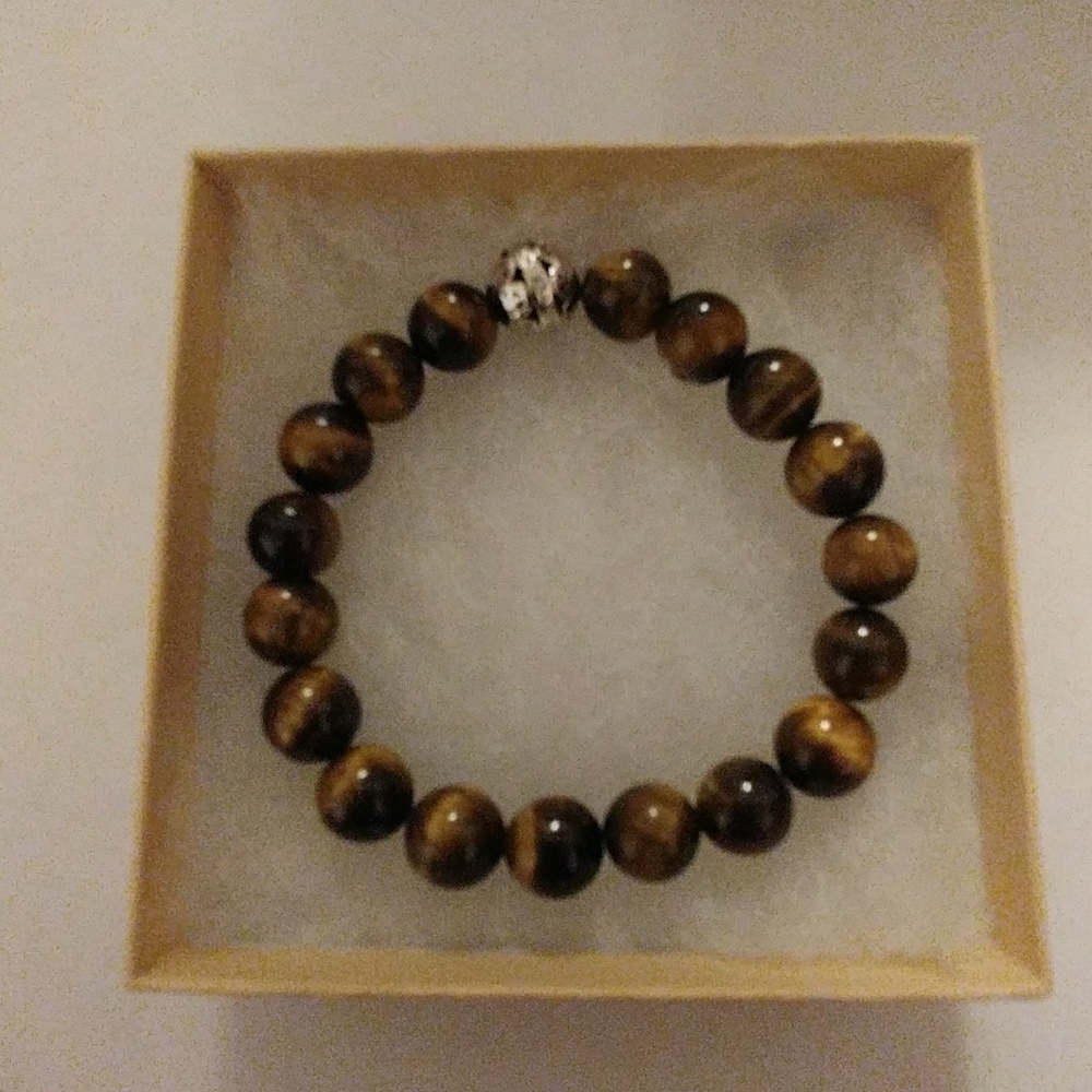Golden Tiger Eye Stone Bracelet - Picture 3 of 8